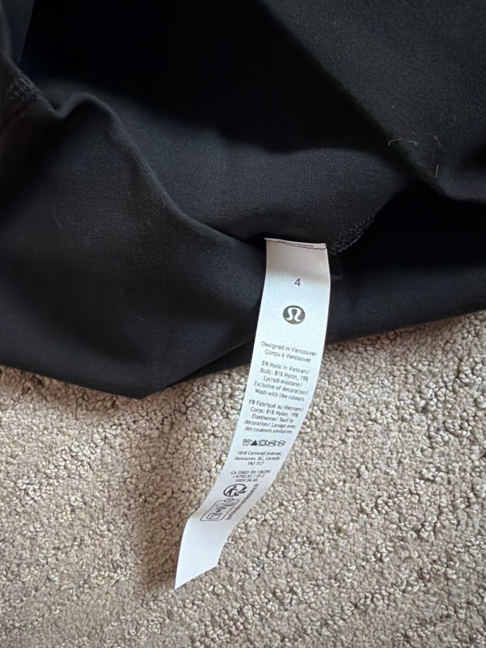 lululemon black align shorts - Picture 4 of 4